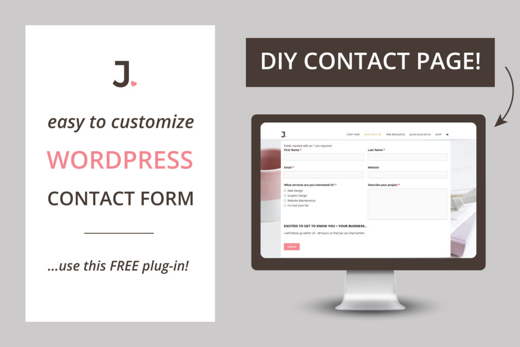 Today, I am going to show you how to create WordPress contact form on your Contact Me or Contact Us page. Learn more at Jennifer-Franklin.com.