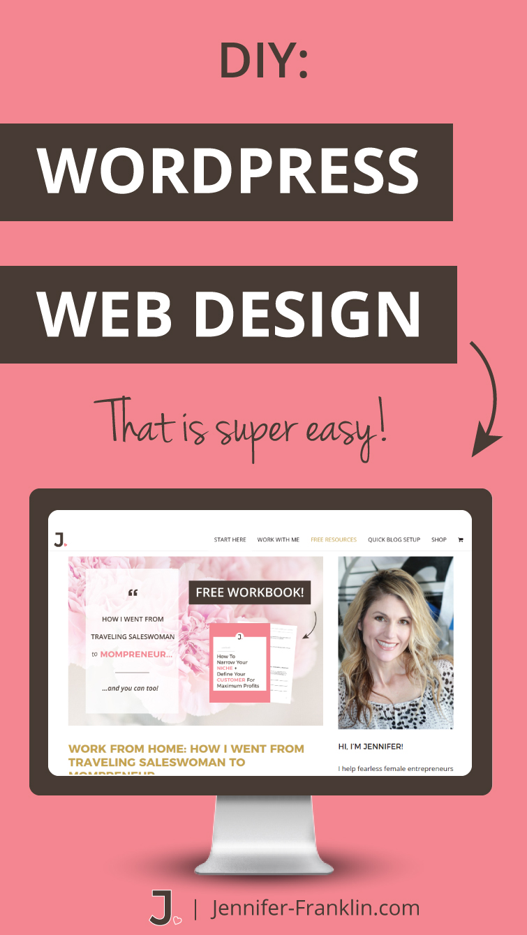 What if I told you there is a way to create and edit web pages in minutes with easy WordPress website design you can DIY? Find out how at Jennifer-Franklin.com.
