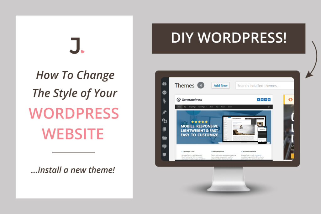 If you are new to WordPress and want to know how to install WordPress theme on your new site, keep reading because in this post I will show you how to instantly update the style of your website at Jennifer-Franklin.com.