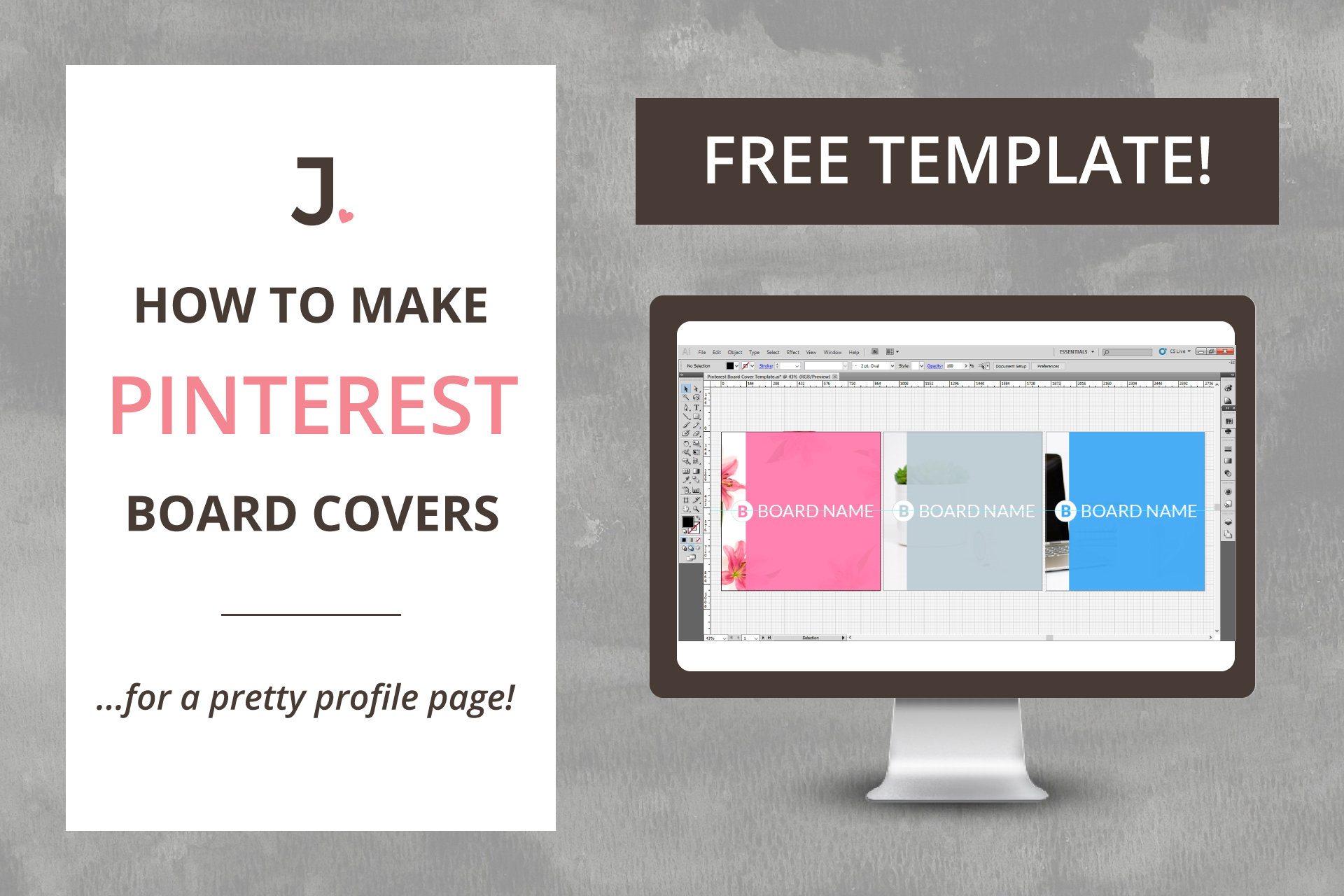 How To Create Custom Pinterest Board Covers | Jennifer-Franklin.com