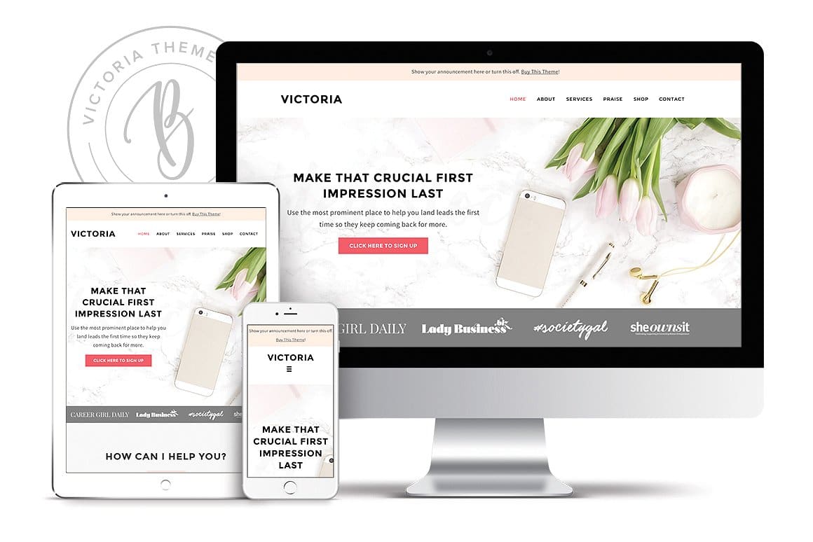 A blog ecommerce WordPress theme for girl bosses and blog shops to showcase their business online in an elegant way. Learn more at Jennifer-Franklin.com.