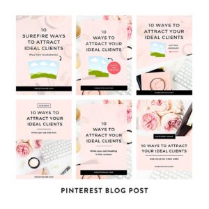 Canva social media graphics: Instagram, Pinterest, Blog, Faceook by Bluchic. Learn more at Jennifer-Franklin.com.
