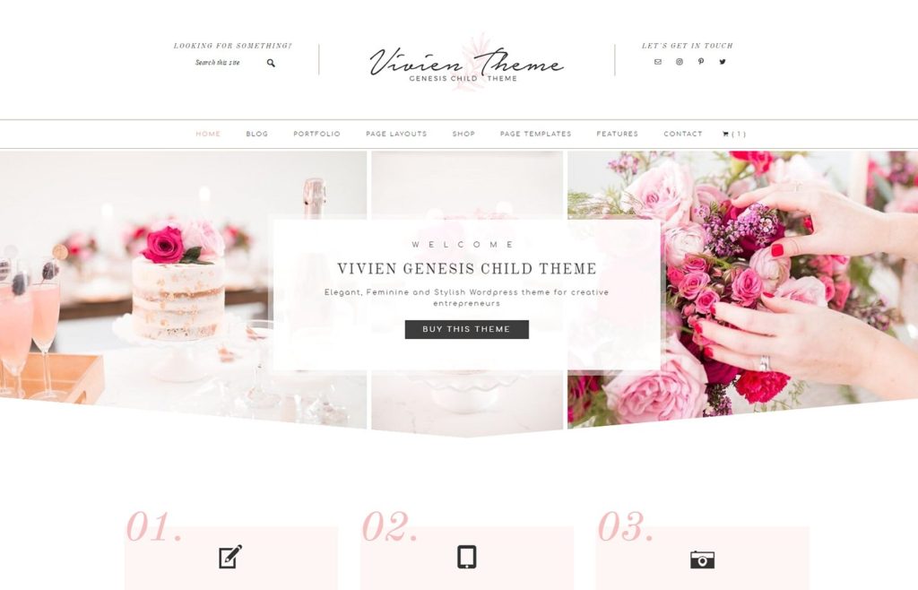 WordPress ecommerce theme built on the Genesis framework. This is an amazing feminine clean and modern WordPress theme. Find out more at Jennifer-Franklin.com.