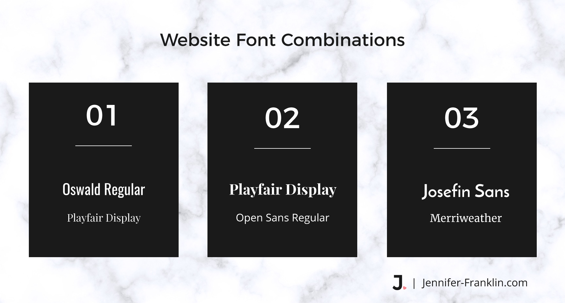 Website Design Tips For Beginners | Website Font Combinations | Jennifer-Franklin.com