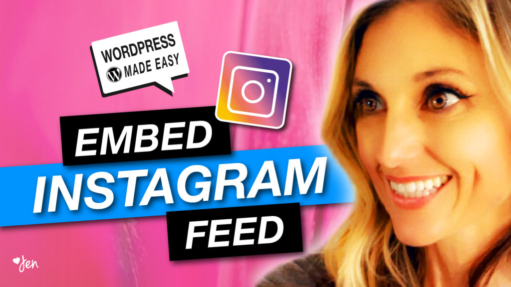 how to embed instagram feed on wordpress website | Jennifer-Franklin.com