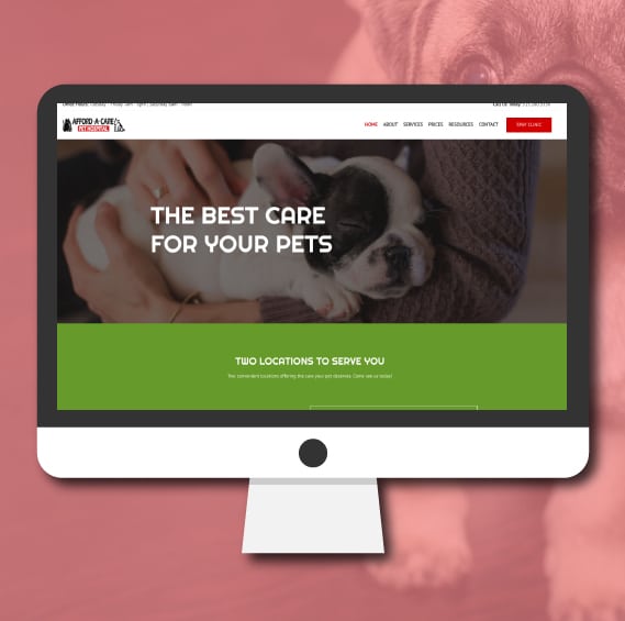 WordPress Website Design | Veterinary Clinic | Jennifer-Franklin.com