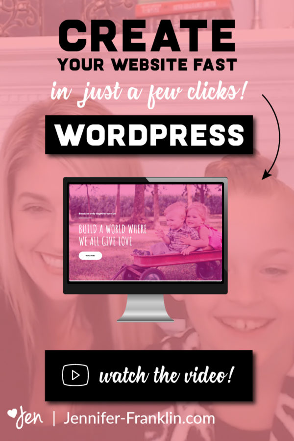 How To Create Wordpress Website Fast Jennifer