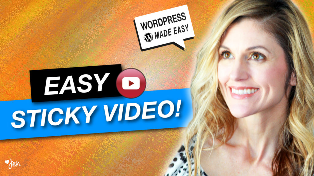 how to add sticky video to wordpress with beaver builder | Jennifer-Franklin.com