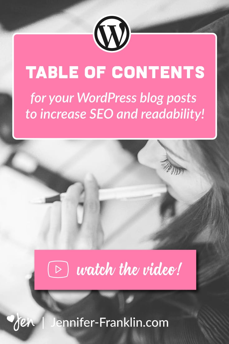 How To Create A Table Of Contents In WordPress Posts Video Tutorial