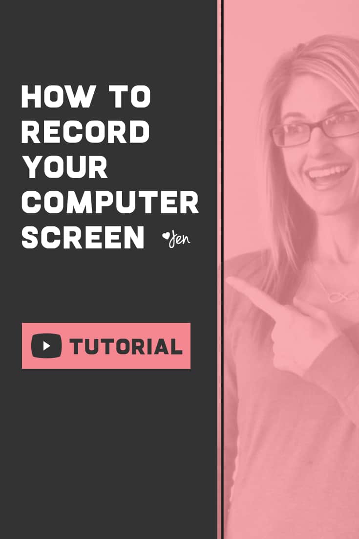 How to record your computer screen video tutorial | Jennifer-Franklin.com