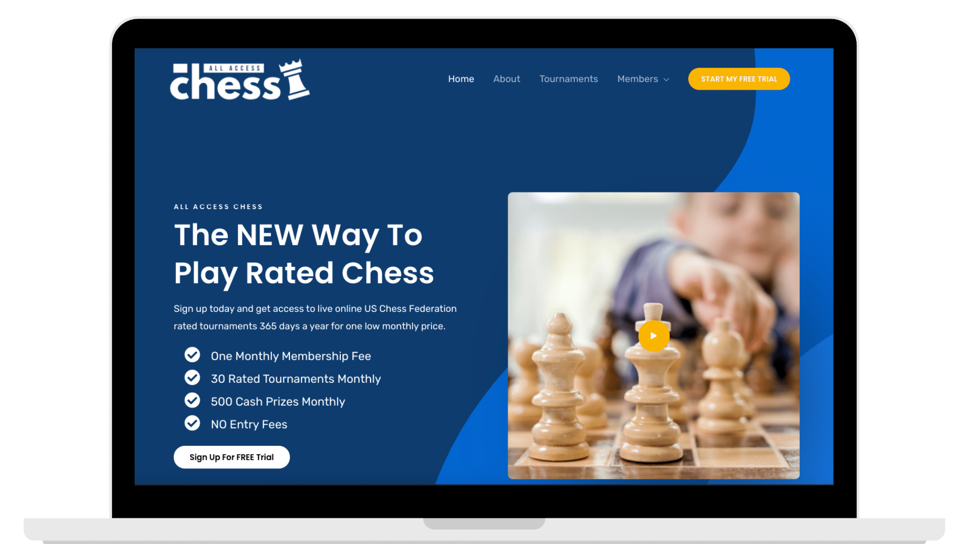 jennifer franklin web design and marketing all access chess membership website jennifer-franklin.com