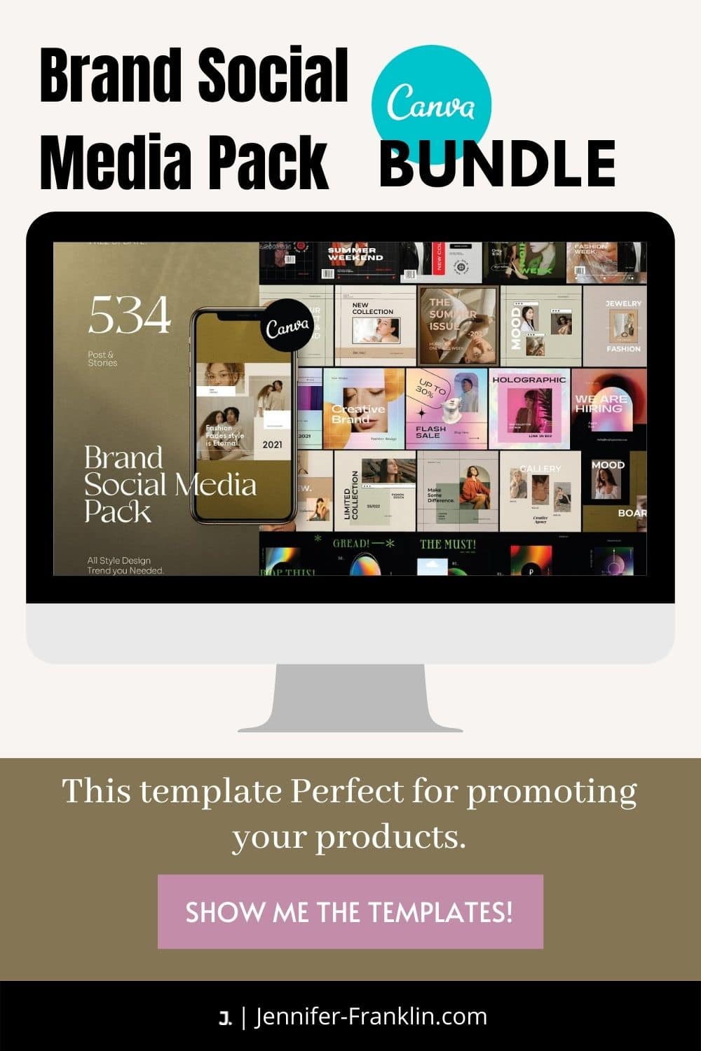 Brand Social Media Pack Canva Bundle